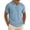 Tops-552Light Blue, variant on Gamivast Linen Shirt for Men Turn Down Collar Short Sleeve Casual Dressy Golf Shirts Regular Fit Solid Textured Breathable Athletic Shirts Summer Tops