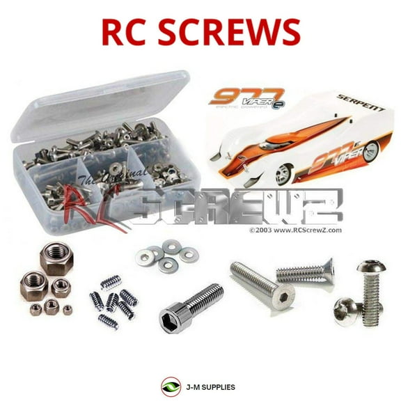 RCScrewZ Stainless Steel Screw Kit ser053 for Serpent Viper 977e 1/8th RC Car | SET