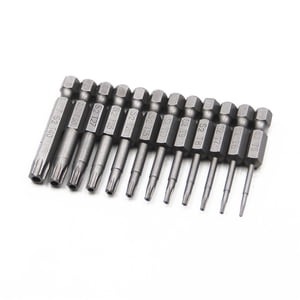 Amdohai 12-Piece 1/4 Inch Hex Heads Drill Bit Set Steel Screwdriver Bits 50MM Long Compatible with Power Drills Impact Drivers