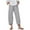 Gray, variant on Aoochasliy Womens Pants Casual High Waist Solid Summer Cotton Loose Long Straight Pants