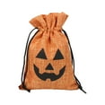 thumbnail image 2 of BNNG 1pc Linen Bag, Halloween Linen Gift Bag, Candy Bag Toy Storage Bag For Kids Party Burlap Gift Bags with Double Jute Drawstrings Candy Pouch Halloween Linen Jute goodies Candy Bags With Drawstring, 2 of 2