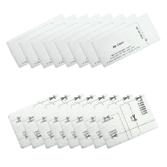 Nispira AirClean and Motor Protection Filters Replacement Compatible with Miele Classic Vacuum Compact C1 C2 C3, S241 S290 S300i S500 S700 S2 S4 S6 S5 S8 Series, 8 Sets