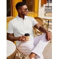 thumbnail image 4 of COOFANDY Men' Polo Shirts Short Sleeve Shirts Casual Collared Shirts Summer Textured Knit Golf Tees, 4 of 6