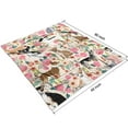 thumbnail image 4 of Chihuahua Dog and Flower Blanket,Comfortable Soft Flannel Throw Blanket,All Season,Warm Lightweight Blankets for Sofa Bed Couch Living Room Chair,50"x60"(130x150cm), 4 of 4