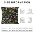thumbnail image 5 of COMIO Mushroom Throw Pillow Cover Soft Botanical Nature Theme Pillow Cases Cushion Cover for Living Room Bedroom Wild Mushroom Stuff Decorative Throw Pillowcases for Sofa Couch Chair, 5 of 5