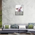 thumbnail image 5 of Pig Bathroom Decor Wall Art Hello Sweet Pig Poster Funny Pig Pictures for Bathroom Black and White Canvas Print Painting Funny Animal Wall Décor Framed Artwork Ready to Hang 12"x16", 5 of 6