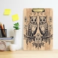 thumbnail image 6 of Wobogo Two Owls Sitting on Opposite Branches Acrylic A4 Clipboards Silver Clip Stardard Size 9×12.5in Office Decorative for Students Workers, 6 of 10