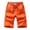 Orange, variant on WTXUE Loose Fitting Breathable Capris Summer Beach Pants Sports Fitness Cotton Loose Shorts for Men XXL