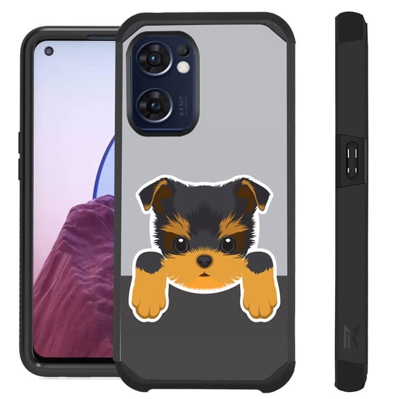 Compatible with OnePlus Nord N300 5G Hybrid Fusion Guard Phone Case Cover (Cute Dog Yorkshire Terrier)