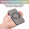 thumbnail image 4 of Uxcell Magnetic Sticker Ring, 6 Pack Universal Magnetic Adapter Ring C-shape Metal Magnet Wireless Charging Conversion Kit for Mobile Phone Case Wireless Charger (Black), 4 of 7