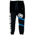 thumbnail image 2 of Ecko Unltd Men's Sweatpants Puff Print Colorblock Fleece Jogger (XXX-Large, Charcoal Heather/Black), 2 of 5