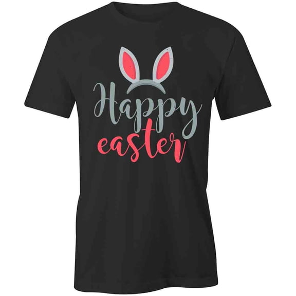 Happy Easter T-Shirt | Fun Holiday Black Tee Gift