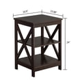 thumbnail image 5 of Outdoor Side Table with Storage, SYNGAR Patio Wood End Table, All Weather Natural Wood Table, Small Rectangular Side Table for Backyard, Beach, Garden, Poolside, D8106, 5 of 9