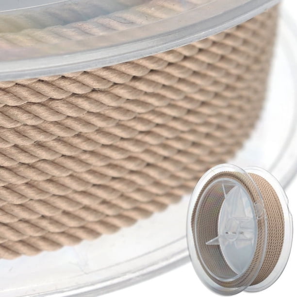 Nvzi Cuerda trenzada de 1,5 mm, hilo de Milán para abalorios, adecuada para hacer pulseras, collares, joyas, pulseras, cuerdas trenzadas, cuerdas -G