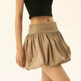 thumbnail image 4 of Women's Elegant Solid Puff Skirt Flared Mini - Summer Casual Flirty Short Party Skirt, 4 of 4