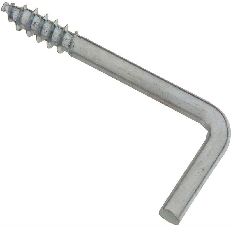 Hook Screw L Sq 113/16in Znc