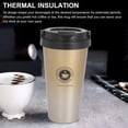 thumbnail image 4 of Tasse de Voyage Isotherme, Acier Inoxydable, Tasse de Voiture Portable avec Couvercle, 4 of 8