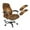Brown-Leopard Print, variant on HELLHERO Leopard Print Computer Office Chair Cover with Armrest Cover, Washable Soft Rotating Chair Covers, High Back Office Chairs Slipcover