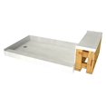 thumbnail image 2 of Tile Redi P3048L-RB30-KIT Douche et Banc avec Drain Gauche - Base de Douche Simple, Banc, Drain PVC 2 Pouces, et Assiette Incluse, Largeur 60 Pouces x Profondeur 30 Pouces, 2 of 4