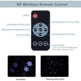 thumbnail image 6 of Snowfall Christmas Light Projector, Viworld Indoor Outdoor Holiday Projector Lights with Remote Control, Rotating Snow Falling Projector Lamp for Halloween Xmas Wedding Garden Landscape Decorative, 6 of 7