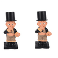 thumbnail image 1 of 2X Resin Butler Shape Cute Old Boys Statue Decor Tissue Stand Rack Sculpture for Toilet, 1 of 7
