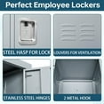 thumbnail image 5 of STANI Metal Locker 3 Doors Employees Locker Storage Cabinet Locker School Hospital Gym Locker Requires Assembly, 5 of 6