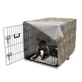 thumbnail image 5 of Dragonfly Dog Crate Cover, Floral Composition Illustration of Jasmine Flowers in Spring, Easy to Use Pet Kennel Cover Small Dogs Puppies Kittens, 7 Sizes, Warm Taupe and Olive Green, by Ambesonne, 5 of 6