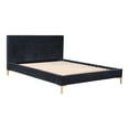 thumbnail image 5 of Moe's Home Collection Astrid Fabric Upholstered King Bed in Blue, 5 of 6
