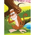 thumbnail image 1 of Monkey Under the Tree Flag Garden Size, 1 of 1