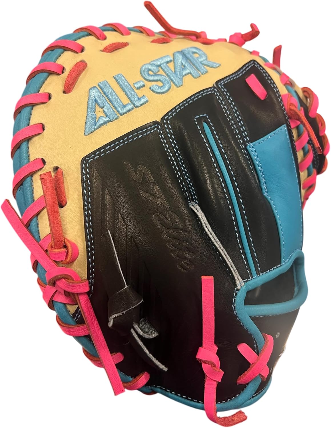 All Star S7 Elite 33A Baseball Catcheratms Glove 2-Piece Closed Black/Blue 33 Right Hand