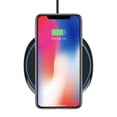 thumbnail image 6 of 7.5W and 10W Fast Charging Ultra Slim Wireless Charger Pad w 18W Adaptive Fast Home Wall Plug Travel USB Charger E9M for iPhone XS Max XR X 8 PLUS - ASUS Google Nexus 7 - Blackberry Z30, 6 of 13