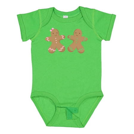 

Inktastic Twin Gingerbread Boy and Girl Co Gift Baby Boy or Baby Girl Bodysuit