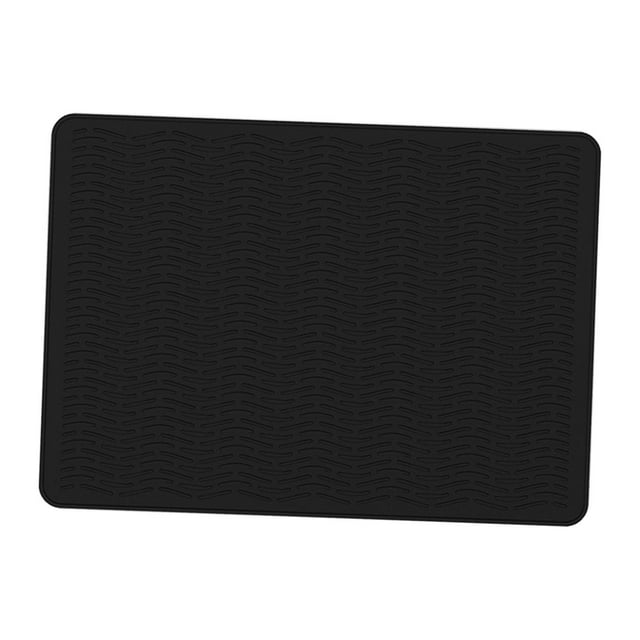 Estufa de cubierta superior estufa de silicona para estufas eléctricas accesorios de cocina resistente al calor de de vidrio fácil de limpiar Grano de ola negra