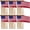 Blue,White, variant on 300 Pack 8 x 12 Inch Small American Flags on Stick, 250th Anniversary Mini Handheld Flags Stick with Solid Wooden Pole Safety Spear Tip for 4th of July Patriotic Independence Veterans Day