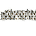 thumbnail image 3 of Polka Dots Cotton Curtain Sleeve Topper Window Treatment, 3 of 10