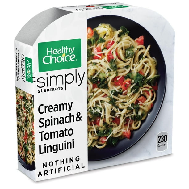 Healthy Choice Simply Steamers Creamy Spinach & Tomato Linguini Frozen