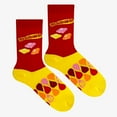 thumbnail image 3 of Cool Socks Starburst Juicy Crew Socks Novelty Fruit Merch Candy Pink Soft Cotton Blend Apparel Large, 3 of 3