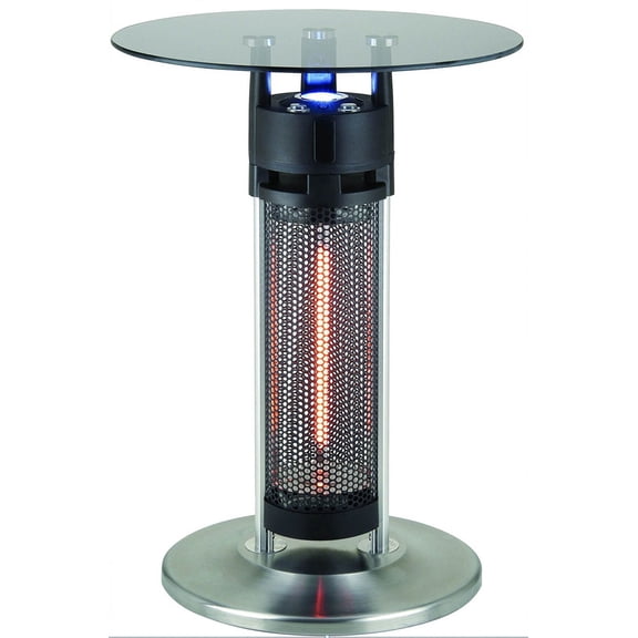 Table Chauffante Infrarouge de style Bistro ENERG + HEA-14756LED , avec Plateau en Verre Trempé