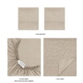 thumbnail image 6 of Mainstays Super Soft Brushed Microfiber Bed Sheet Set, Washed Tan Embossed Hayden Paisley, Queen, 4 Piece, 6 of 12