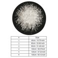 thumbnail image 1 of Black and White Pattern Style Super Soft Flannel Round Rug, Washable, Great for Home Decor, for Area Rug, 1 of 8
