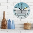 thumbnail image 3 of SKYSONIC Vintage Bathtub Wall Clock 10 Inch Silent Non Ticking Round Clock Oil Painting Clock Easy to Read Clock for Living Room Bedroom Bathroom Home Decor, 3 of 7