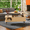 Natural + MDF + Iron+3, variant on KAIFENG Versatile Living Room Central Table Adjustable Lift Top Hidden Storage Side Display Shelving Unit