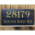 thumbnail image 5 of Beautifully Handcrafted and Customizable Slate Home Address Plaque (12”x8”, 12”x6”, 16"x10" or 18"x8") Improve the curb appeal of your property with this bespoke house sign., 5 of 7