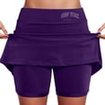 thumbnail image 1 of Culottes Taille Mi-Haute pour Femmes avec Poche Jupe Imprimée Mode Décontractée, 1 of 5
