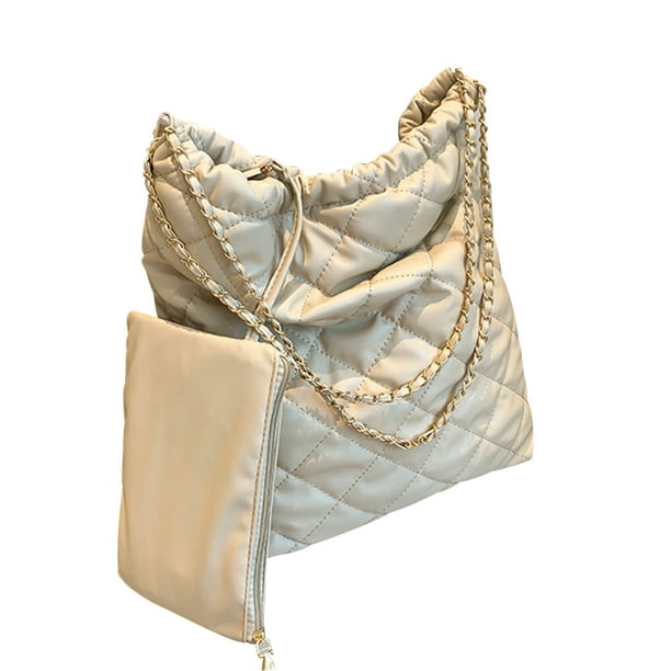 Bolso Bandolera para Mujer Fashionalbe PU Bolso Hombro para Viajes Oficina (Caqui)