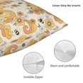 thumbnail image 3 of Wukai Groovy Floral Premium Polyester Fleece Pillow Covers with Hidden Zipper Closure,Luxuriously Soft and Durable-20"x20", 3 of 7
