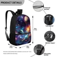 thumbnail image 5 of Uorisanigo 17 inch Kids Backpacks for Boys Girls 6-12, Universe Planet Travel & Sports Multifunctional Back to School Bag with Adjustable Padded Straps, 5 of 6