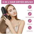 thumbnail image 3 of Dual Voltage Hair Dryer Brush for European Travel, Professional Blow Dryer Styler Volumizer with Negative Ion Anti-frizz, 3 of 8
