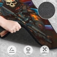 thumbnail image 3 of Fuzoiu Vibrant Skull Soldier Print Carpet Floor Mats for Car,Car Foot Mat Set,Universal Fit 4 Piece Mat Pad Set,Fits Most Cars Trucks Vans Sedans SUV Auto Carpet Mat Se, 3 of 7