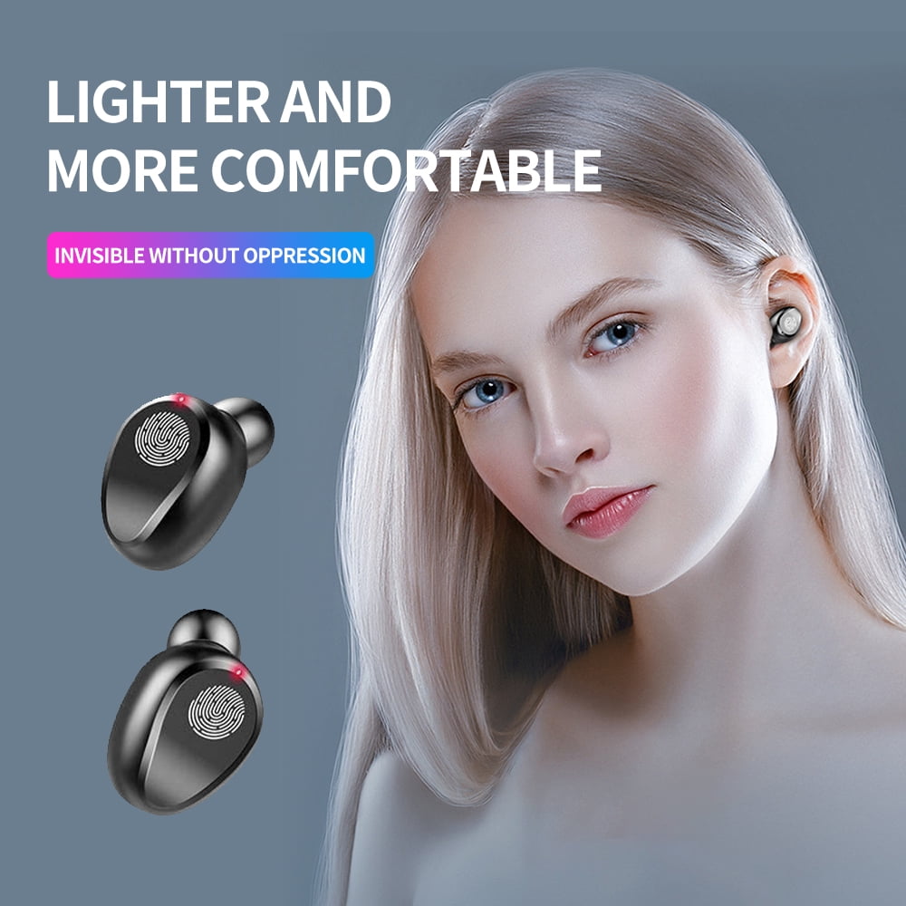 Wireless Earbuds Bluetooth 5.0 with 2000mAh Charging Case LED Battery Display 35H Playtime IPX7 Waterproof TWS Stereo Headphones in Ear Built in Mic Headset Deep Bass Hi-Fi Sound for Sport
